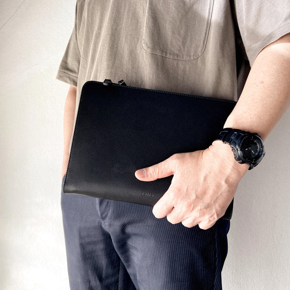 Nize Tablet Zipcase กระเป๋าใส่แท็ปเล็ต ผลิตจากหนังแท้รีไซเคิล