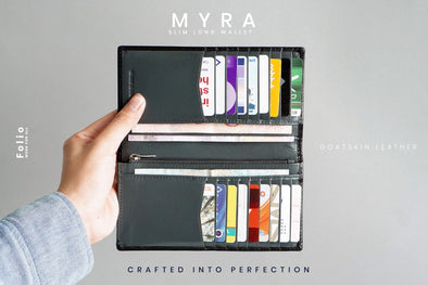 Myra Slim Long Wallet: กระเป๋าใบยาว ใบเดียวครบทุกฟังก์ชั่น