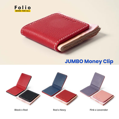 FOLIO : Bliss Jumbo Money Clip ที่หนีบธนบัตรรุ่นใหม่ ไซส์จัมโบ้พลังแม่เหล็กแรงสะใจ ปั๊มชื่อฟรี
