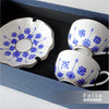 INDIGO SCARF AND CUP SET