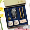 HEART GLASSES AND  FLOWER TEA SET