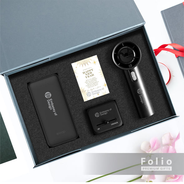HANDHELD FAN AND UNIVERSAL PLUG SET