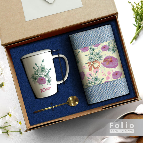 CERAMIC MUG AND SCARF SET