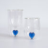 HEART GLASSES AND  FLOWER TEA SET