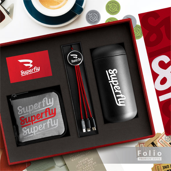 FOLDABLE BAG AND TUMBLER SET
