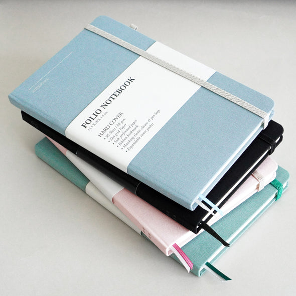 Folio Notebook A5 (Dot grid) : สมุดจดบันทึก 96 แผ่น แบบกระดาษจุด