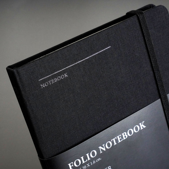 Black Edge Notebook A5 (Ruled) : สมุดจดบันทึกขอบสีดำ แบบมีเส้น