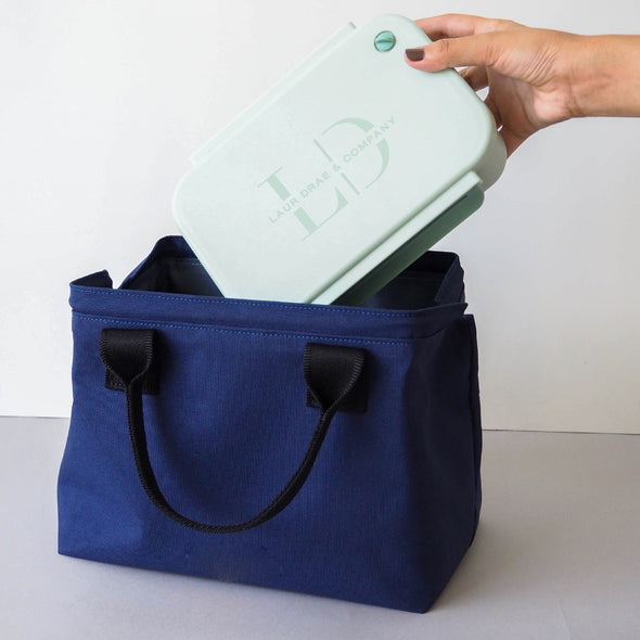 NAVY LUNCH BAG