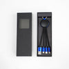 FOLIO: 3 in 1 Light Charger [Blue] สายชาร์จสลักชื่อได้ สายไนล่อน หัวชาร์จรองรับ iPhone / Micro / USB-C