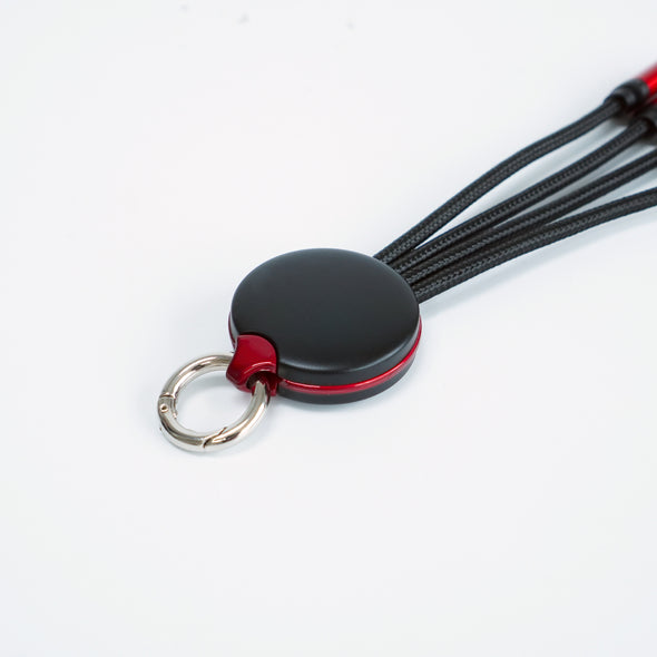 FOLIO: 3 in 1 Light Charger [Red] สายชาร์จสลักชื่อได้ สายไนล่อน หัวชาร์จรองรับ iPhone / Micro / USB-C