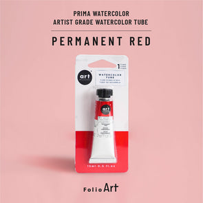 Prima : Artist grade watercolor tubes : Permanent Red