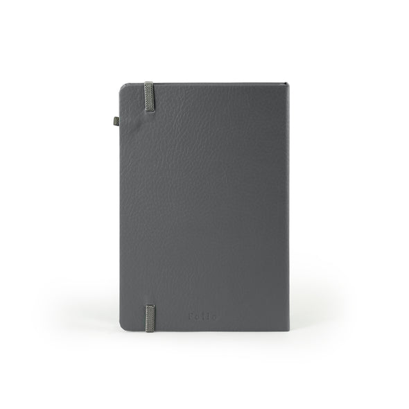 Folio Silver Edge Notebook A5 (Blank) : สมุดขอบเงินขนาด A5 (แบบไร้เส้น)