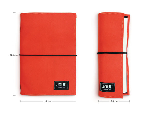 Jour Waterproof size A5 : สมุดกันน้ำ Jour  (Summer Orange)