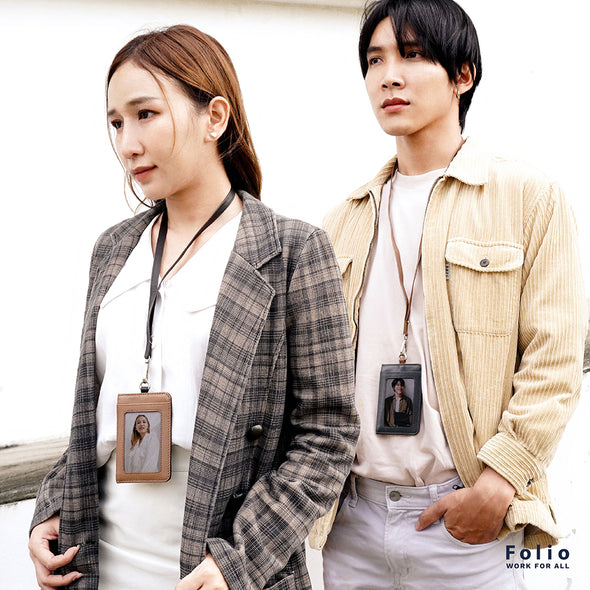 Myra ID Card Holder (Two-Tone) ที่ใส่บัตรพร้อมสายคล้องคอ