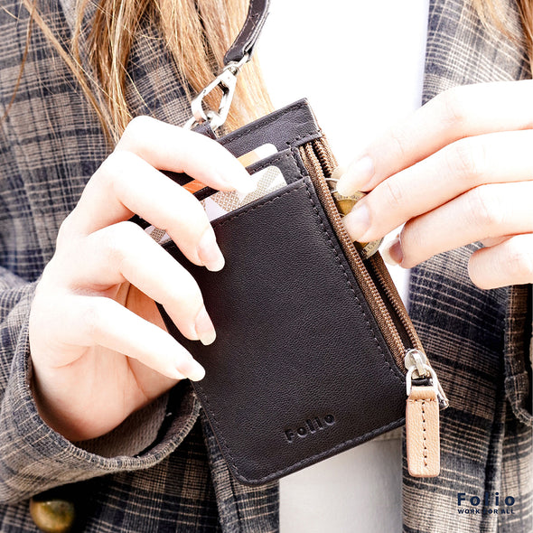 Myra ID Card Holder (Two-Tone) ที่ใส่บัตรพร้อมสายคล้องคอ