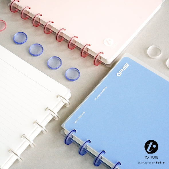 FOLIO X TO NOTE : RULED A5 WHITE สมุดโน้ตแบบมีเส้น สามารถดึงกระดาษออกหรือเข้าเล่ม จัดหน้าได้อิสระ